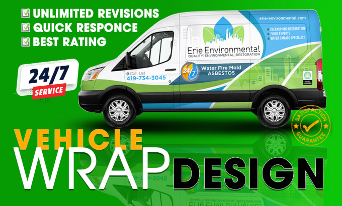 Gig Preview - Make branding vehicle wrap, car wrap, van wrap, truck wrap