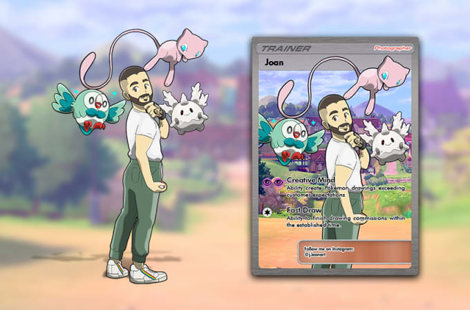 Gig Preview - Create a customized tcg pokémon trainer card for you