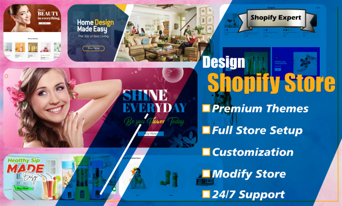 Gig Preview - Build a 7 figure shopify dropshipping store or shopify website