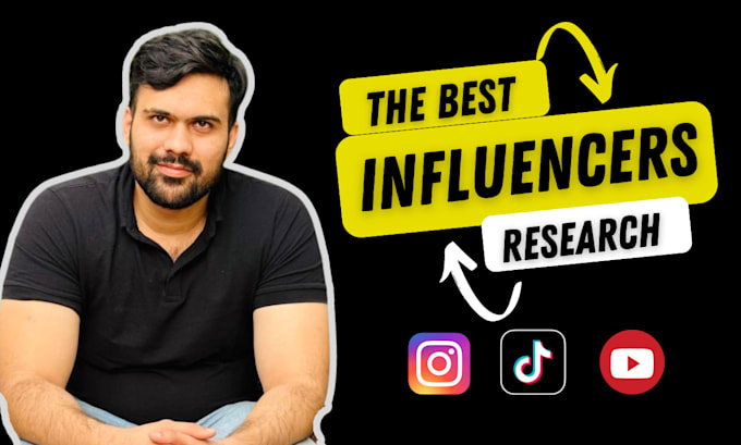 Gig Preview - Find the best instagram tiktok youtube influencers for influencer marketing