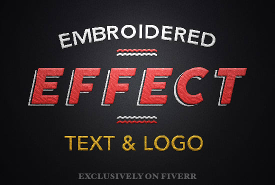 Gig Preview - Replicate your text or logo embroidered effect