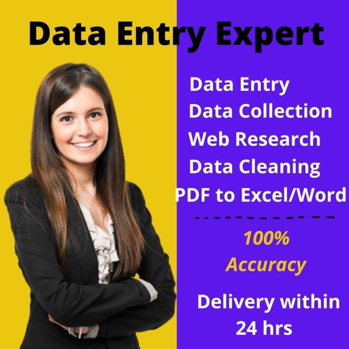 Gig Preview - Do data entry, web scraping, data cleansing, and data collection