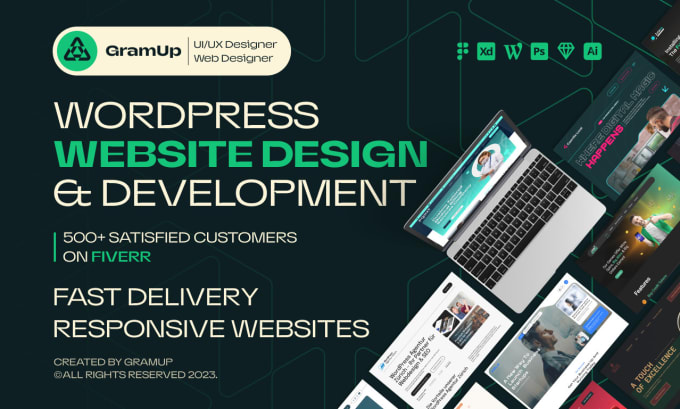 Gig Preview - Do custom wordpress website design or wordpress website development