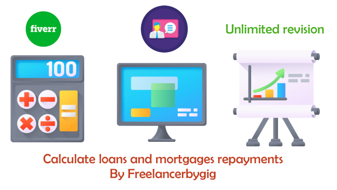 Gig Preview - Calculate loans and mortgages repayments