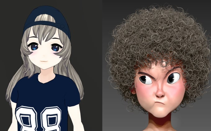 Gig Preview - Design and rig 3d vtuber model,vrchat avatar,live2d,3d game character,anime,vrc