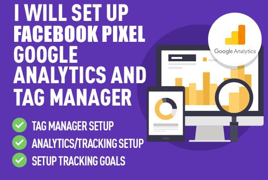 Gig Preview - Setup google analytics search console facebook pixel hotjar