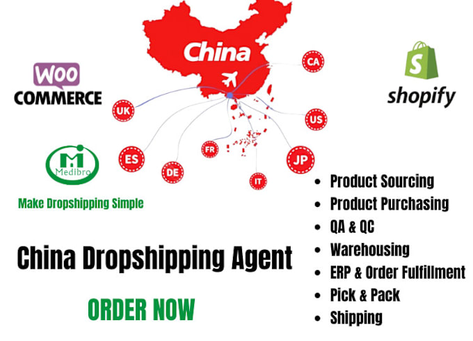 Gig Preview - Be your china sourcing and dropshipping agent