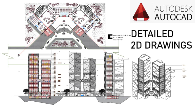 Gig Preview - Draw 2d floor plans in autocad from pdf or sketch