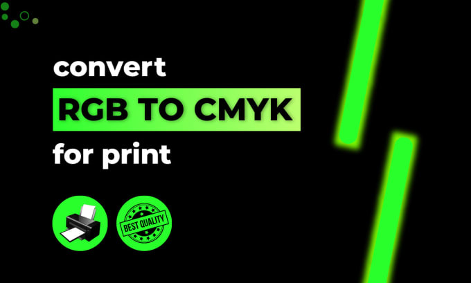 Gig Preview - Convert images or files from rgb to cmyk print ready