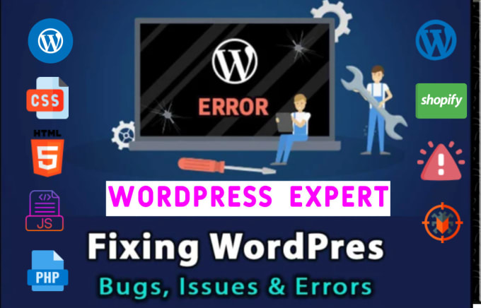 Bestseller - do any wordpress bug fix, wordpress issue,wordpress error  within 1 hour