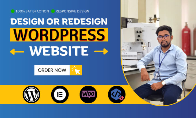 Gig Preview - Build a custom responsive wordpress website design