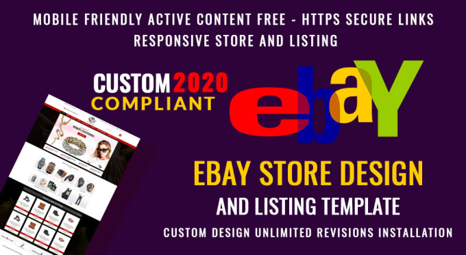 Gig Preview - Create ebay store and listing template design responsive