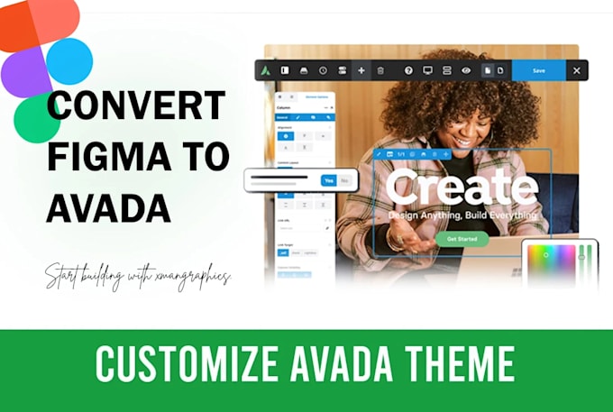 Gig Preview - Create, customize or convert figma to avada wordpress theme and compress images