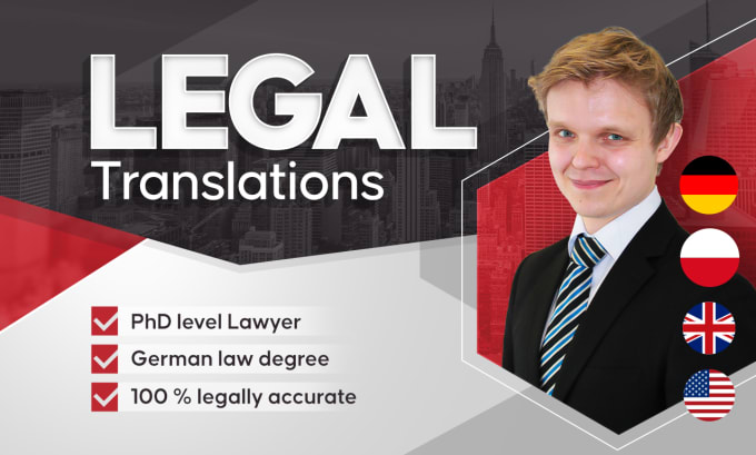 Bestseller - translate any legal document into german or english