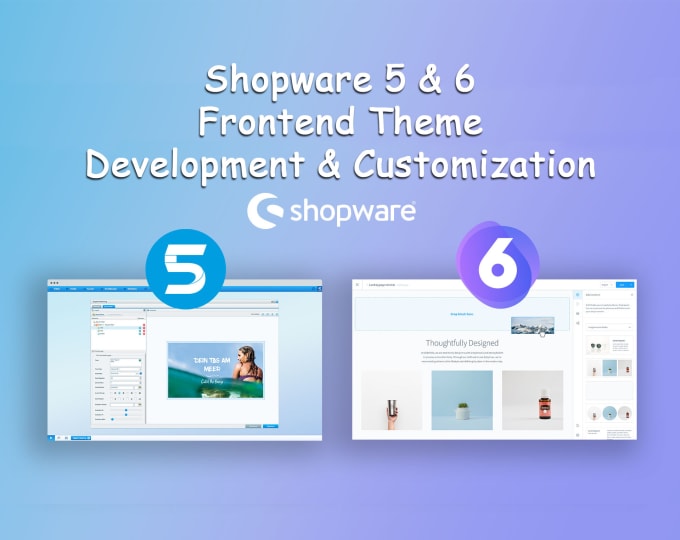 Gig Preview - Design and develop a professional shopware site for you