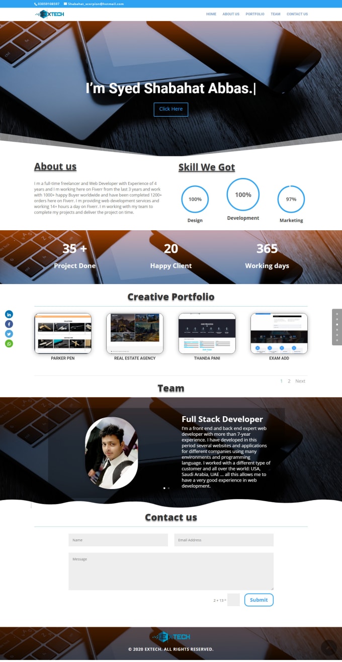 Gig Preview - Customize or create website by divi theme