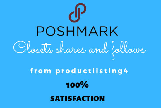 Gig Preview - Do poshmark sharing, poshmark followers, listing, share assistant