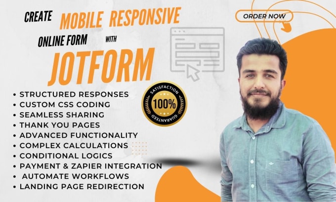 Gig Preview - Create mobile responsive online form using  jotform