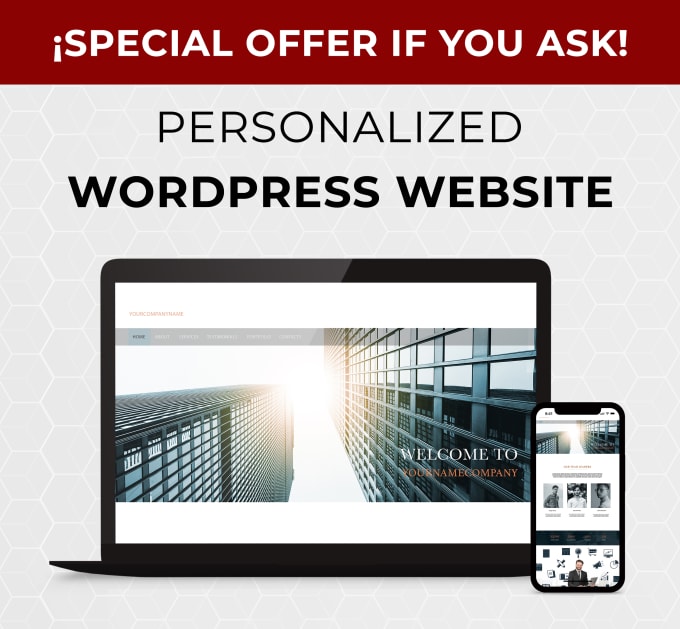 Gig Preview - Build a wordpress website optimized, responsive and full SEO