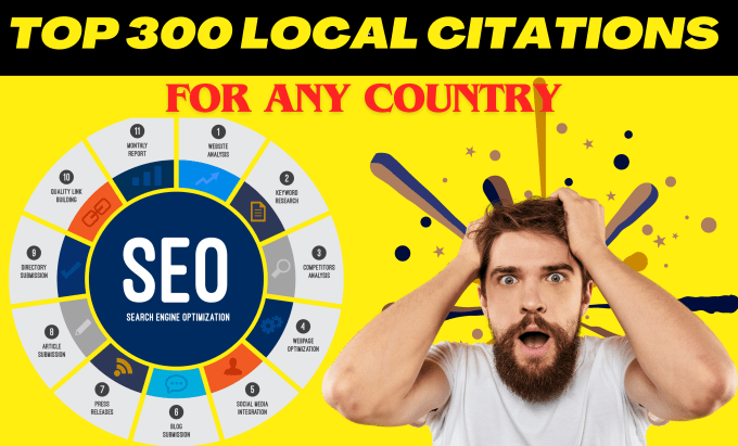 Gig Preview - Manually build local citations or local listings for local SEO