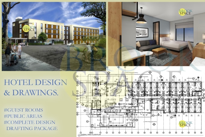 Gig Preview - Design your hotel and prepare hotel working drawings