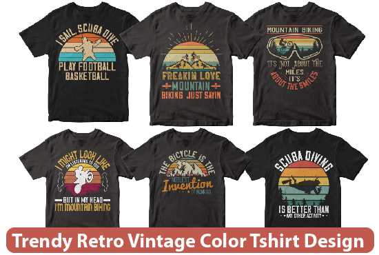 Gig Preview - Trendy retro vintage typography colorful  tshirt design