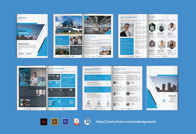 Gig Preview - Design multi page brochure, company profile, annual report