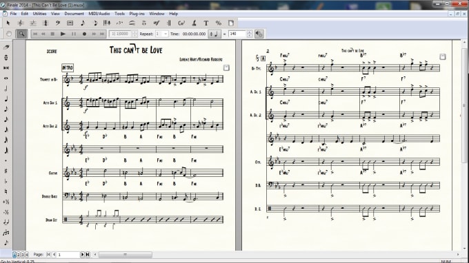 Gig Preview - Transcribe your music into a score, lead sheet or chart