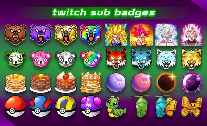 Gig Preview - Make extraordinary custom sub badges for twitch streamers