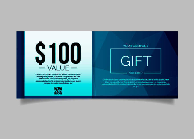 Gig Preview - Design gift cards,vouchers or coupons