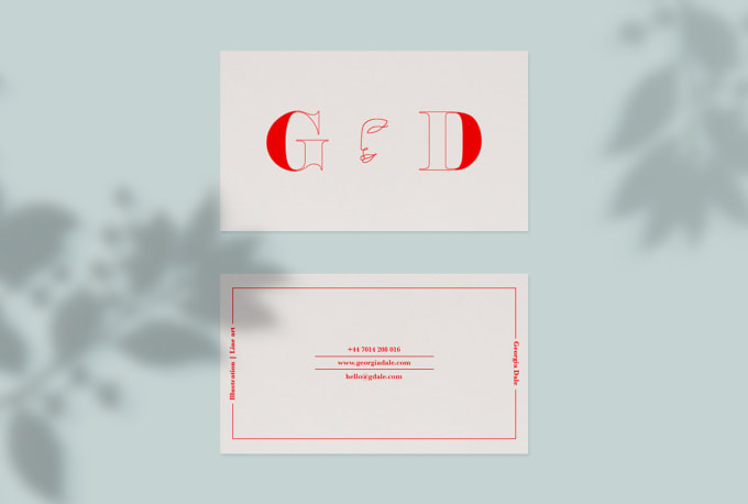 Gig Preview - Design a minimalist and contemporary business card