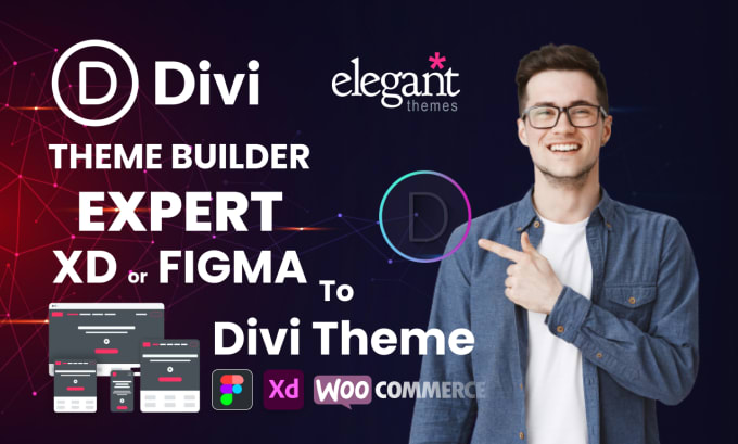 Bestseller - convert xd or figma to divi website using divi theme builder