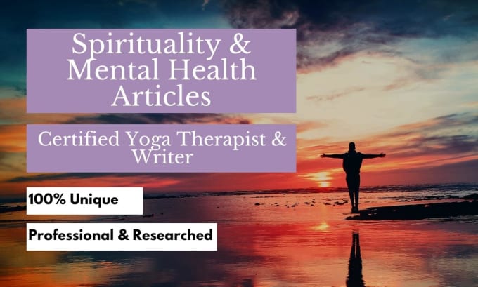 Gig Preview - Write a spirituality, mental health, and wellbeing article or blog post