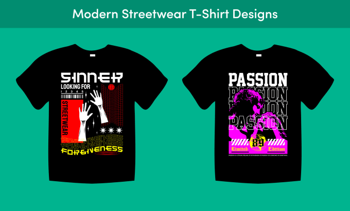 Gig Preview - Design custom illustration and typography t shirt design