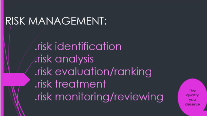 Gig Preview - Conduct risk management and risk assessment tasks