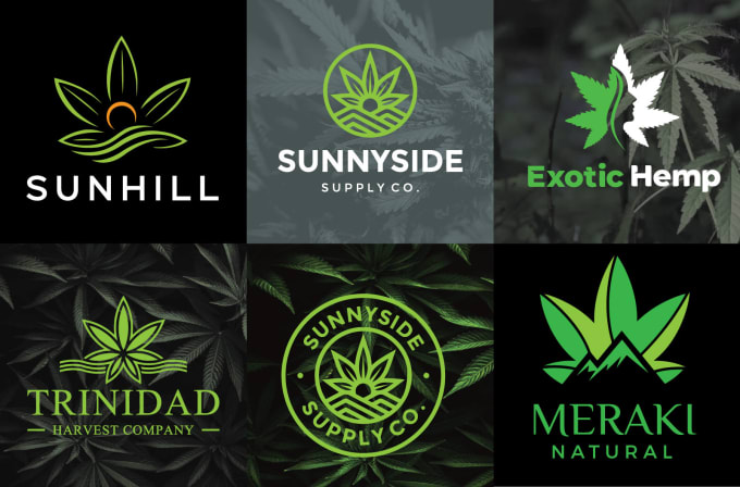 Gig Preview - Design medical cannabis weed marijuana hemp cbd oil logo