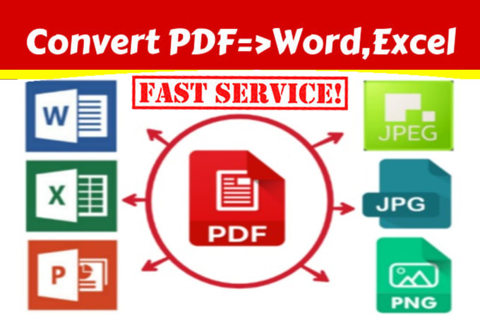 Gig Preview - Convert scanned pdf, images into word and excel