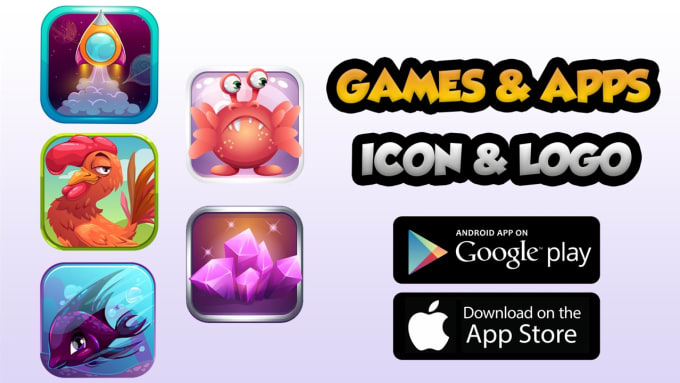 Gig Preview - Do 2 unique game icon design and app icon set in 24 hours