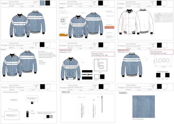 Gig Preview - Do clothing tech pack and flat sketch for manufacturer