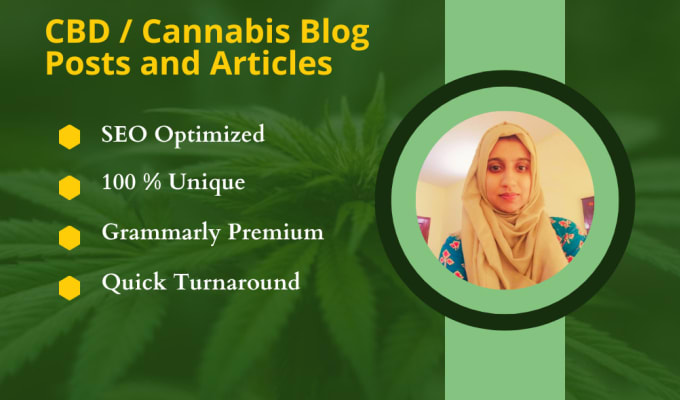 Bestseller - write SEO articles or blogs on cannabis, cbd and hemp oil