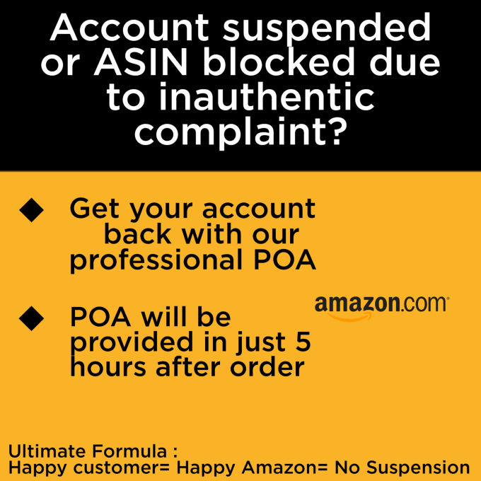 Gig Preview - Write amazon appeal letter plan of action for inauthentic counterfeit complaint