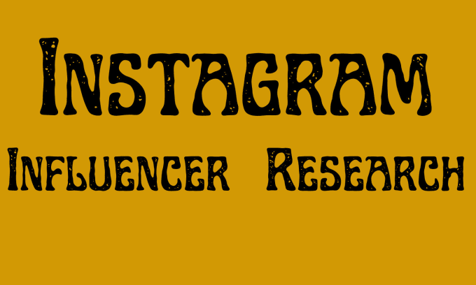 Gig Preview - Find best instagram influencer for your niche