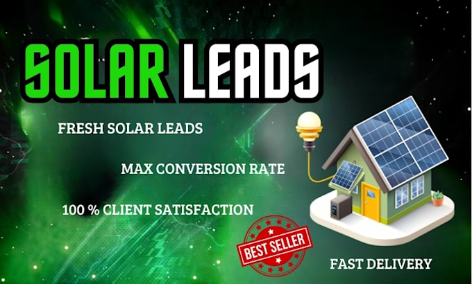 Gig Preview - Provide you bulk best solar leads roofing leads through google map