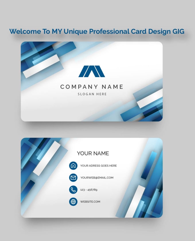 Gig Preview - Design unique professional business card