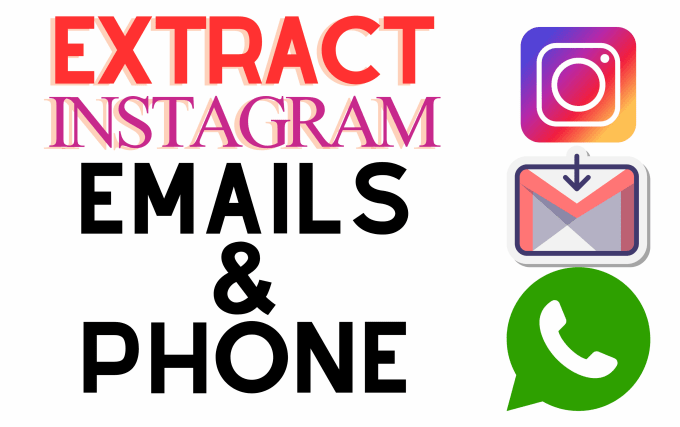 Bestseller - extract instagram emails phone profiles link usernames follower count