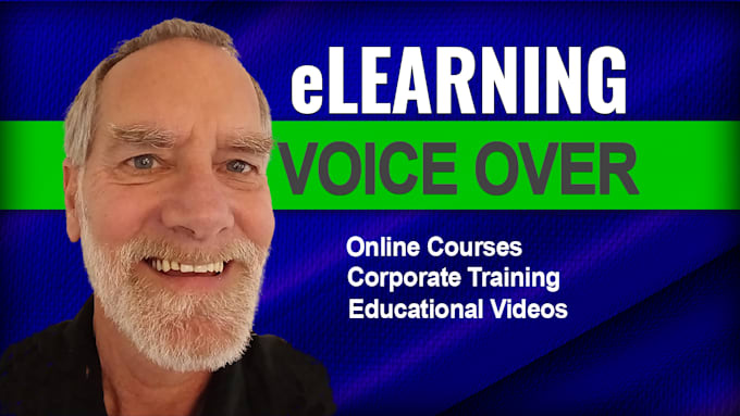 Gig Preview - Be your elearning, training, explainer, or educational voice over