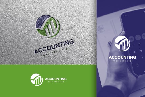 Gig Preview - Create accounting, consulting, and finance logo design