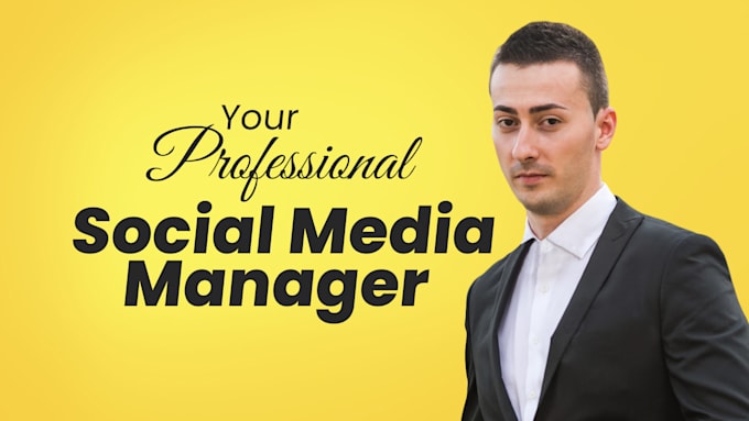 Gig Preview - Be your social media manager and content creator