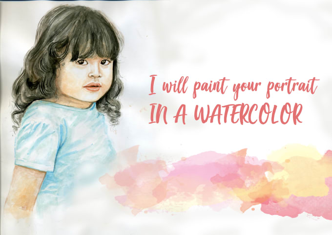 Gig Preview - Paint your portrait in a watercolor