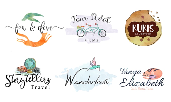 Gig Preview - Draw a watercolor logo